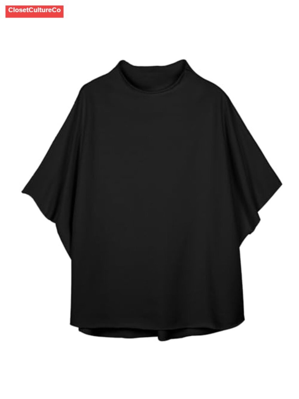 SeeLuNa Women's Plus Size Cap Sleeve Tank Top High Neck T-Shirt Casual